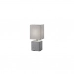 Ping - Grey Ceramic Table Lamp with Grey Shade Ping - Grey Ceramic Table Lamp with Grey Shade