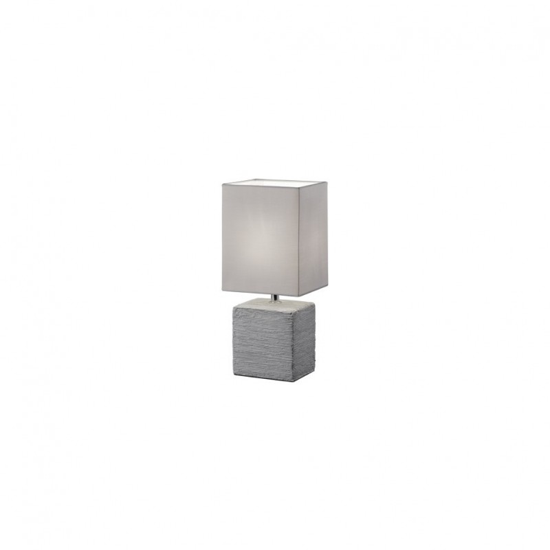 - Ping - Grey Ceramic Table Lamp with Grey Shade Trio-R50131087 - Ping - Grey Ceramic Table Lamp with Grey Shade