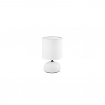 Luci - White Ceramic Table Lamp with White Shade Luci - White Ceramic Table Lamp with White Shade