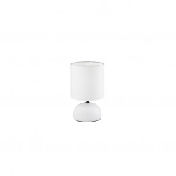 Luci - White Ceramic Table Lamp with White Shade Luci - White Ceramic Table Lamp with White Shade