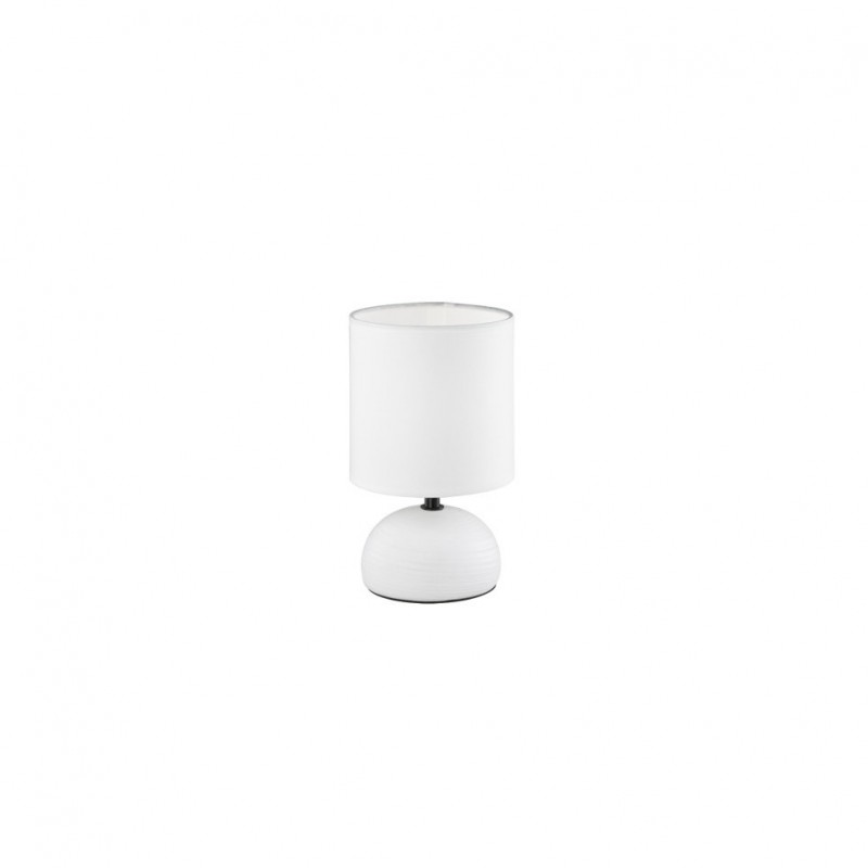 - Luci - White Ceramic Table Lamp with White Shade Trio-R50351001 - Luci - White Ceramic Table Lamp with White Shade