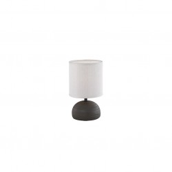 Luci - Brown Ceramic Table Lamp with Cappucino Shade Luci - Brown Ceramic Table Lamp with Cappucino Shade