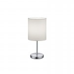 Jerry - Chrome Table Lamp with White Shade Jerry - Chrome Table Lamp with White Shade