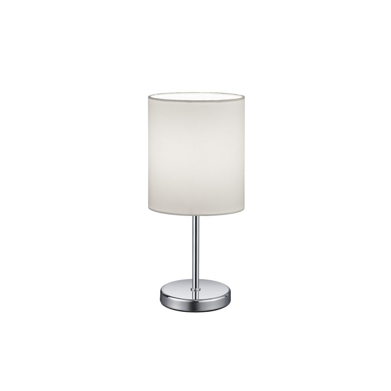 - Jerry - Chrome Table Lamp with White Shade Trio-R50491001 - Jerry - Chrome Table Lamp with White Shade