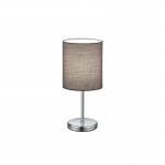 Jerry - Chrome Table Lamp with Grey Shade Jerry - Chrome Table Lamp with Grey Shade