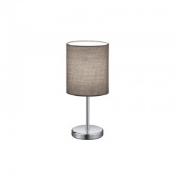 Jerry - Chrome Table Lamp with Grey Shade Jerry - Chrome Table Lamp with Grey Shade