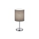- Jerry - Chrome Table Lamp with Grey Shade Trio-R50491011 - Jerry - Chrome Table Lamp with Grey Shade