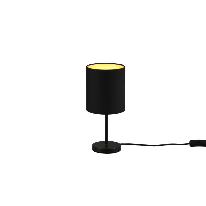 - Jerry - Black Table Lamp with Black & Gold Shade Trio-R50491080 - Jerry - Black Table Lamp with Black & Gold Shade