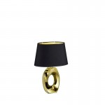 Taba - Gold Table Lamp with Black & Gold Shade Taba - Gold Table Lamp with Black & Gold Shade