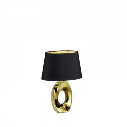 Taba - Gold Table Lamp with Black & Gold Shade Taba - Gold Table Lamp with Black & Gold Shade