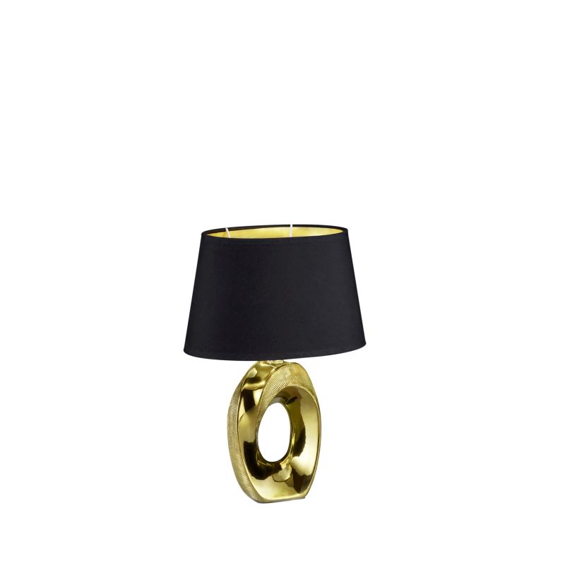 - Taba - Gold Table Lamp with Black & Gold Shade Trio-R50511079 - Taba - Gold Table Lamp with Black & Gold Shade