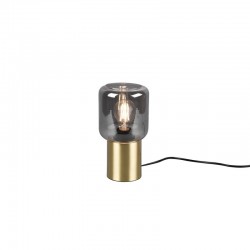 Nico - Matt Brass Table Lamp with Smoked Glass Nico - Matt Brass Table Lamp with Smoked Glass