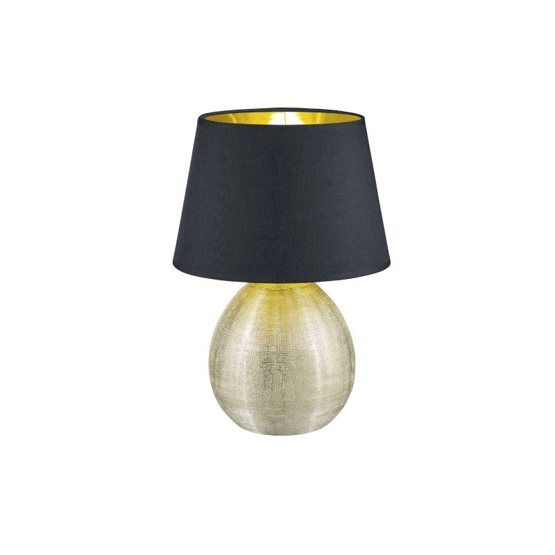 - Luxor - Gold Table Lamp with Black & Gold Shade Trio-R50631079 - Luxor - Gold Table Lamp with Black & Gold Shade