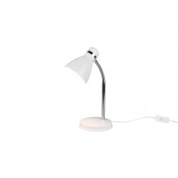 Harvey - Matt White & Chrome Desk Lamp Harvey - Matt White & Chrome Desk Lamp