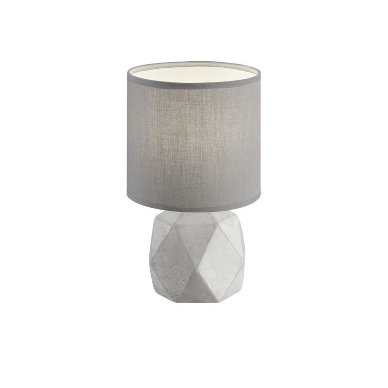 Trio-R50831087 - Pike - Grey Concrete Table Lamp with Grey Shade