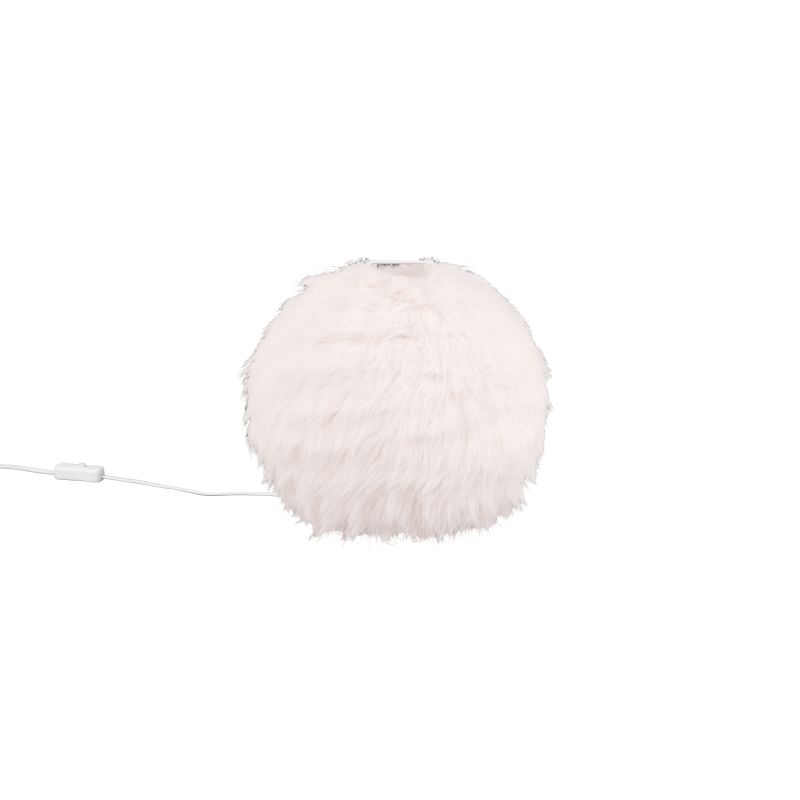 - Furry - White Table Lamp with White Synthetic Plush Ø 30 cm Trio-R51581001 - Furry - White Table Lamp with White Synthetic Plush Ø 30 cm
