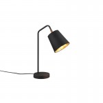 Buddy - Black Table Lamp with Black & Gold Shade Buddy - Black Table Lamp with Black & Gold Shade