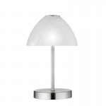 Queen - Matt Nickel Touch LED Table Lamp witch Alabaster Glass Queen - Matt Nickel Touch LED Table Lamp witch Alabaster Glass