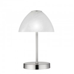 Queen - Matt Nickel Touch LED Table Lamp witch Alabaster Glass Queen - Matt Nickel Touch LED Table Lamp witch Alabaster Glass