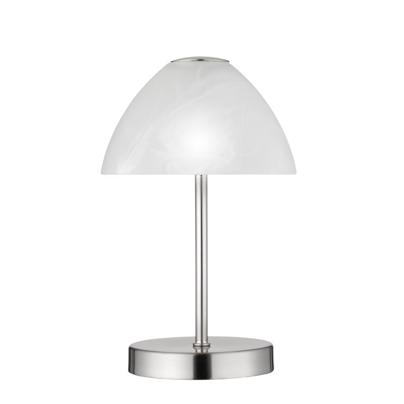 Table & Floor Lamp - Queen - Matt Nickel Touch LED Table Lamp witch Alabaster Glass Trio-R52021107 - Queen - Matt Nickel Touch LED Table Lamp witch Alabaster Glass