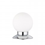 Princess - Chrome Touch LED Table Lamp with White Glass