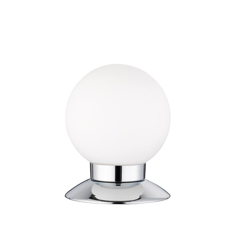 - Princess - Chrome Touch LED Table Lamp with White Glass Trio-R52551906 - Princess - Chrome Touch LED Table Lamp with White Glass