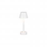 Vidal - Rechargeable Matt White Table Lamp IP44