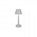Vidal - Rechargeable Grey Table Lamp IP44