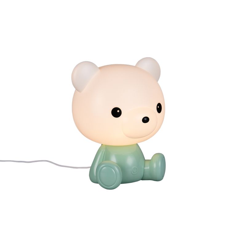 Trio-R57991115 - Cutie - Green Teddy Bear RGB Table Lamp