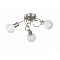 Antibes - Matt Nickel 3 Spotlights with Alabaster Glass Antibes - Matt Nickel 3 Spotlights with Alabaster Glass