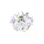 Butterfly - Chrome Ceiling Lamp with Multicolour Butterfly Butterfly - Chrome Ceiling Lamp with Multicolour Butterfly