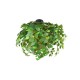 Trio-R60463015 - Leavy - Matt Black 3 Light Ceiling Lamp with Green Leaves