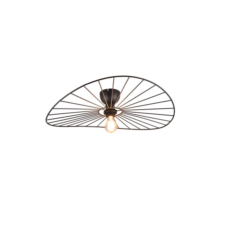 Trio-R61451032 - Chapeau - Black Semi Flush