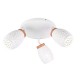 Trio-R61573331 - Bidar - White 3 Spotlight with Wood Accent