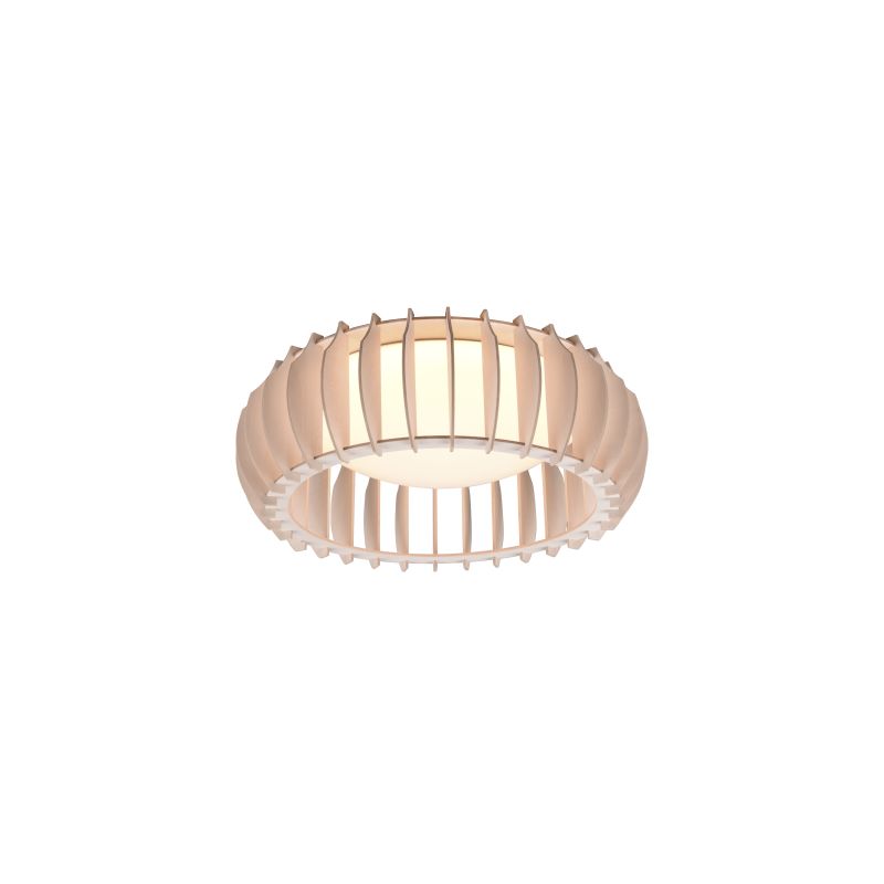 - Monte - Natural Wooden LED Flush with White Diffuser Trio-R62171130 - Monte - Natural Wooden LED Flush with White Diffuser