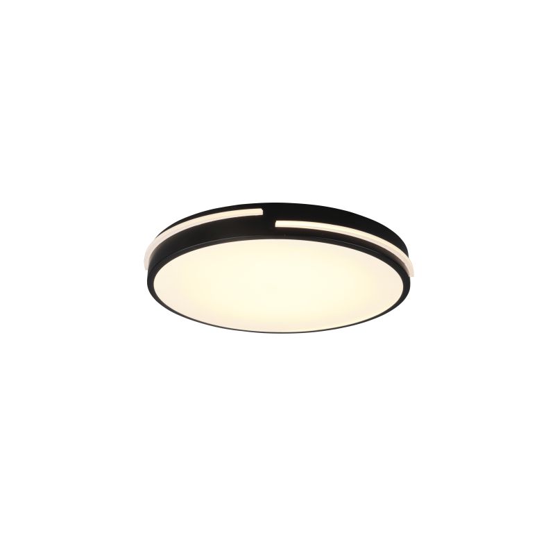Trio-R62241132 - Tacoma - Black & White CCT Ceiling Lamp with Remote Control Ø 40 cm