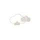Trio-R62263131 - Cloudy - White RGBW Wall Lamp with Remote Control