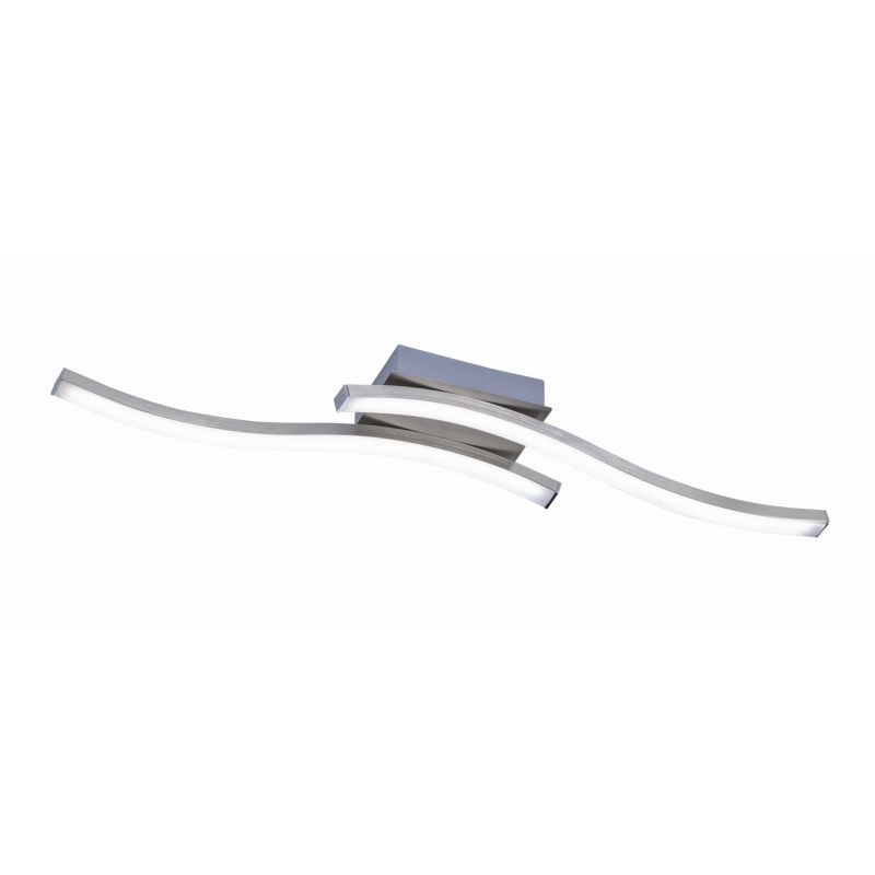 - Route - Matt Nickel 2 Light LED Ceiling Lamp 3000K Trio-R62472107 - Route - Matt Nickel 2 Light LED Ceiling Lamp 3000K