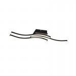 Route - Black & Wooden 3 Light LED Ceiling Lamp 3000K Route - Black & Wooden 3 Light LED Ceiling Lamp 3000K