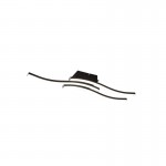 Route - Matt Black 3 Light LED Ceiling Lamp 4000K Route - Matt Black 3 Light LED Ceiling Lamp 4000K