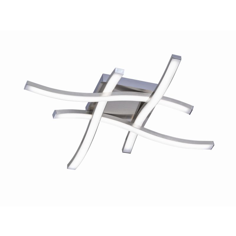 - Route - Matt Nickel 4 Light LED Ceiling Lamp 3000K Trio-R62474107 - Route - Matt Nickel 4 Light LED Ceiling Lamp 3000K