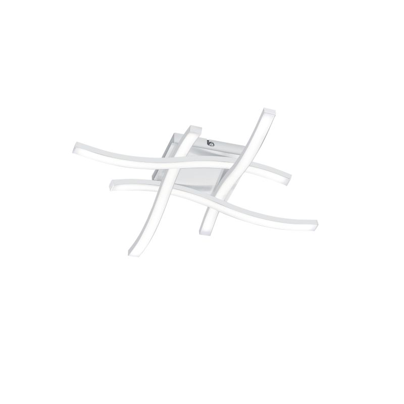 - Route - Matt White 4 Light LED Ceiling Lamp 4000K Trio-R62474131 - Route - Matt White 4 Light LED Ceiling Lamp 4000K