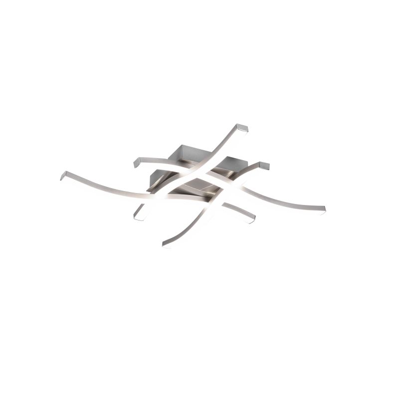 - Route - Matt Nickel 4 Light LED Ceiling Lamp 4000K Trio-R62474407 - Route - Matt Nickel 4 Light LED Ceiling Lamp 4000K