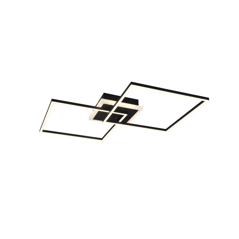 Trio-R62843132 - Arribo - Matt Black RGBW Ceiling Lamp with Remote Control