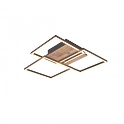 Mobile - Black & Wooden 3 Light CCT Ceiling Lamp with Remote Control Mobile - Black & Wooden 3 Light CCT Ceiling Lamp with Remote Control