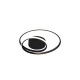 - Zibal - Matt Black LED Ceiling Lamp Trio-R62911132 - Zibal - Matt Black LED Ceiling Lamp