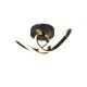- Rusa - Matt Black Ceiling Lamp 3000K Trio-R63541132 - Rusa - Matt Black Ceiling Lamp 3000K