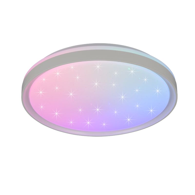 - Solit - Starlight Matt White RGBW Ceiling Lamp with Remote Control Trio-R63581131 - Solit - Starlight Matt White RGBW Ceiling Lamp with Remote Control
