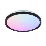 Solit - Starlight Matt Black RGBW Ceiling Lamp with Remote Control