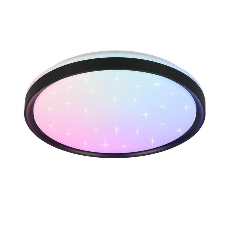 - Solit - Starlight Matt Black RGBW Ceiling Lamp with Remote Control Trio-R63581132 - Solit - Starlight Matt Black RGBW Ceiling Lamp with Remote Control